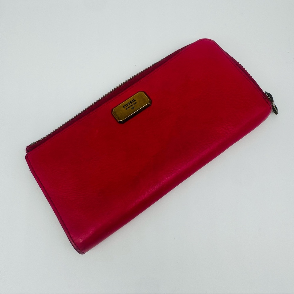 Fossil Pink Leather Wallet
